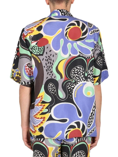 Moschino Graphic-print Cuban Shirt In Multicolor