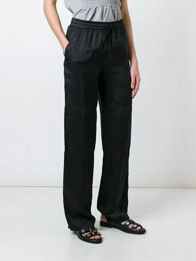 Shop Alexander Wang T T By Alexander Wang Panelled Trousers - Black