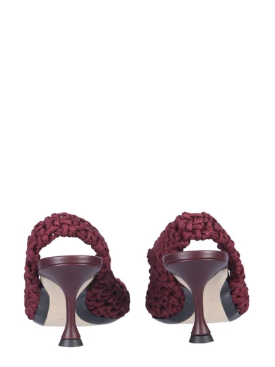 N°21 Pointed Toe Slingback Pump In Red