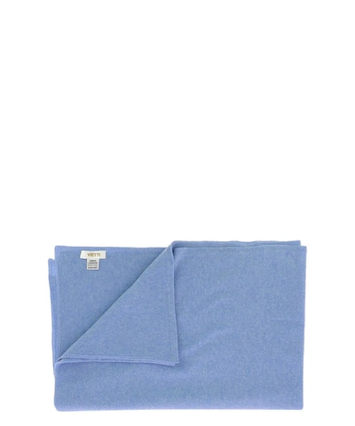 Shop G.a.emme Pure Cashmere Shawl In Blue
