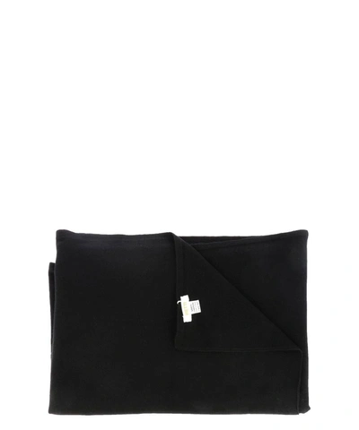 Shop G.a.emme Pure Cashmere Shawl In Black