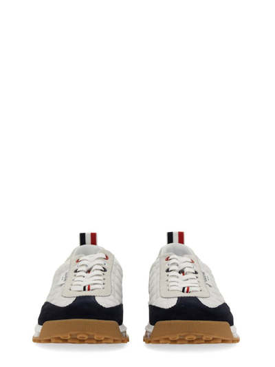 Shop Thom Browne Quilted Sneaker In White