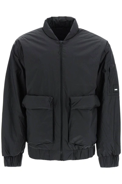 Shop Rains Fuse Bomber Jacket In Black