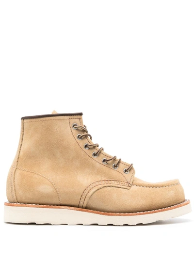 Shop Red Wing Shoes Classic Moc 6-inch Boot In Nude &amp; Neutrals