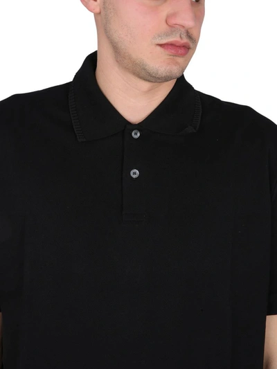 Shop Lanvin Regular Fit Polo Shirt In Black