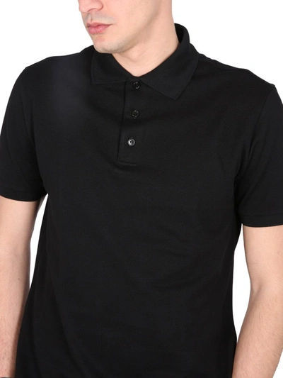 Shop Brioni Regular Fit Polo Shirt In Black