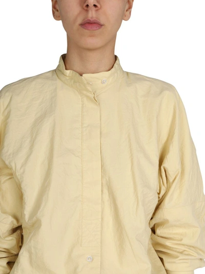 Shop Lemaire Regular Fit Shirt In Yellow