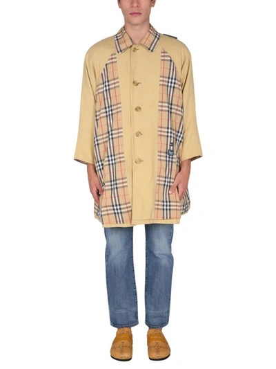 Shop 1/off Remade Burberry Trench Unisex In Multicolor
