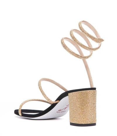 Shop René Caovilla Sandals In Golden