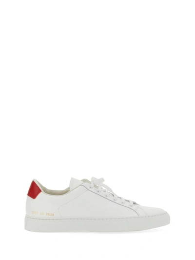 Shop Common Projects Retro Low Sneaker In White