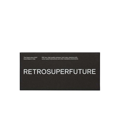 Shop Retrosuperfuture Caro Black In <p>caro Is A Wide, Geometric Sunglass Frame That Blends The Italian Classicism Of The 1960s With The