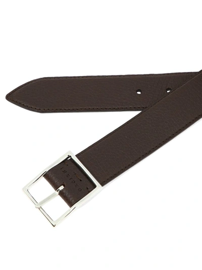 Shop Orciani Reversible Belt In Brown