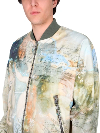Shop Balmain Reversible Bomber Jacket In Multicolor