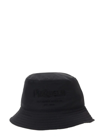 Shop Alexander Mcqueen Reversible Bucket Hat In Black