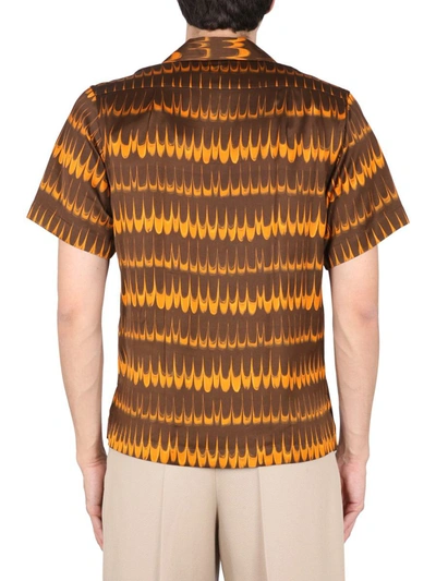Shop Wales Bonner Rhythm Shirt In Brown
