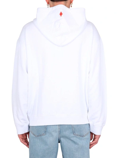 Shop Marcelo Burlon County Of Milan Rib Cage Sweatshirt In White