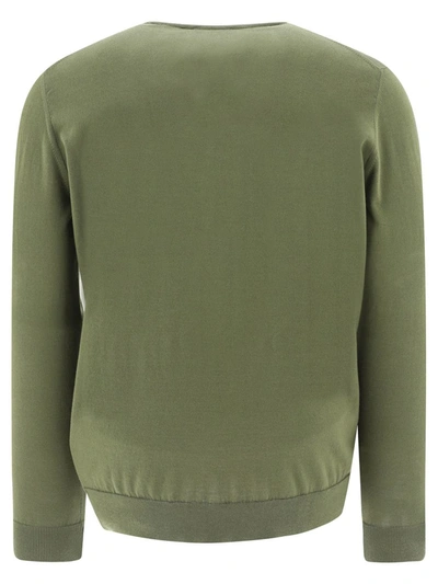 Shop Roberto Collina Ribbed Sweater In Green