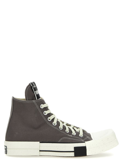 Shop Rick Owens Drkshdw Drkshw X Converse 'turbodrk Laceless' Sneakers In Gray