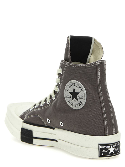 Shop Rick Owens Drkshdw Drkshw X Converse 'turbodrk Laceless' Sneakers In Gray