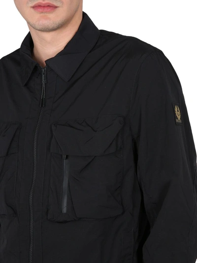 Shop Belstaff Rift Shirt-jacket In Black