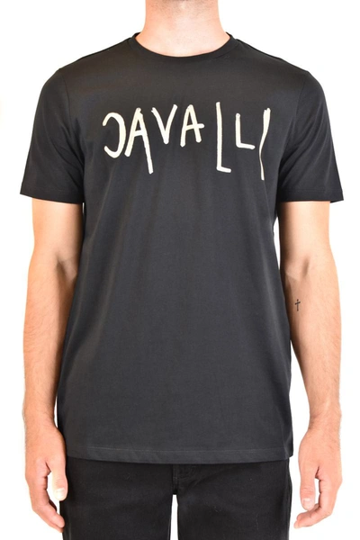 Shop Roberto Cavalli T-shirts In Black