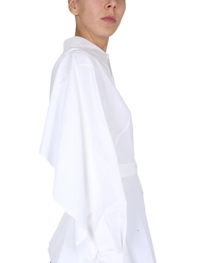 Shop Alexander Mcqueen Ruffle Shirt In White