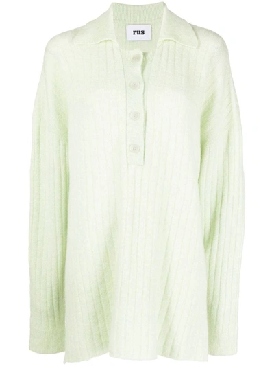 Shop Rus Polo Sweater Clothing In Light Sage