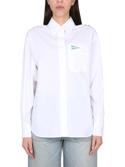 Shop Kenzo Sailor Shirt In White