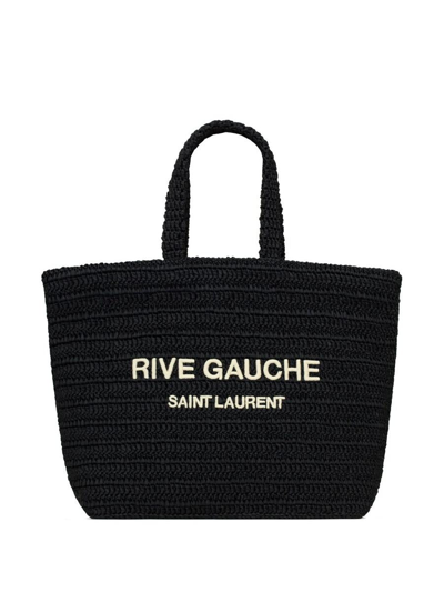 Shop Saint Laurent Rive Gauche Shopping  Bags In Black