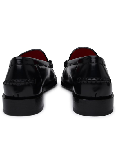 Shop Ferragamo Salvatore  Black Leather Irina Loafers