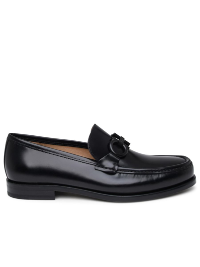 Shop Ferragamo Salvatore  Black Leather Loafer