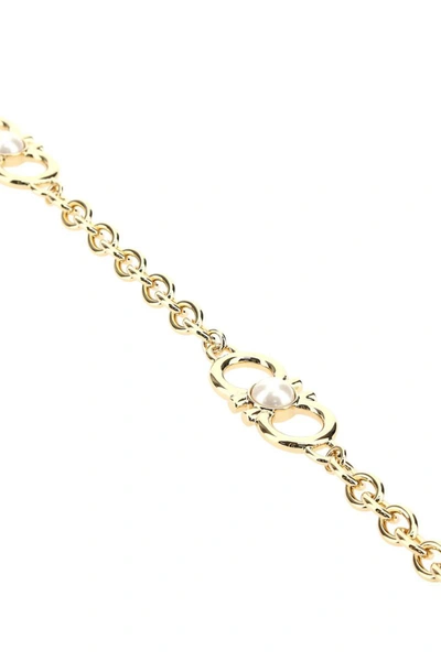 Shop Ferragamo Salvatore  Necklaces In Gold