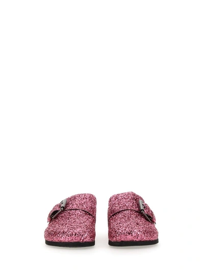 Shop Philosophy Di Lorenzo Serafini Sandal With Glitter In Purple