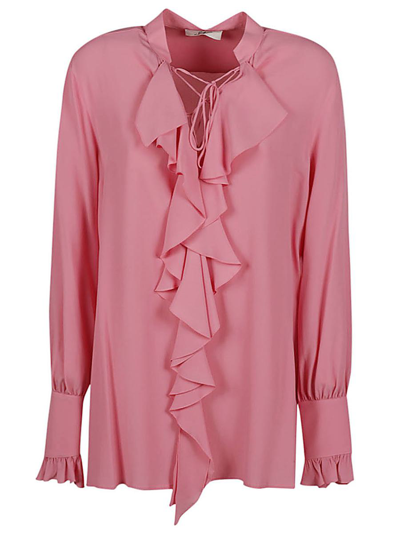 Shop Seafarer Milly Ruched Shirt In Pink