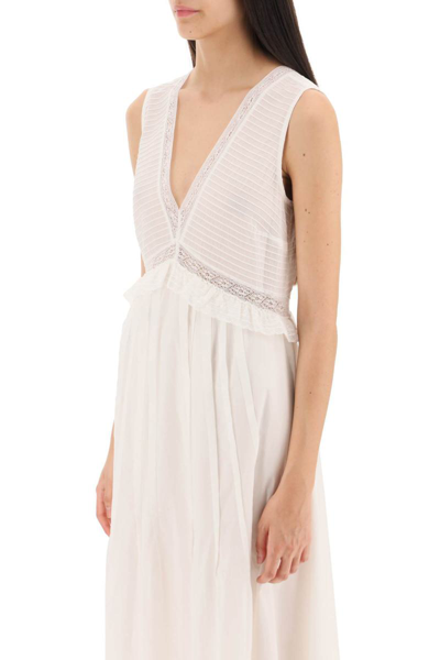 Shop See By Chloé See By Chloe Cotton Voile Maxi Dress In White