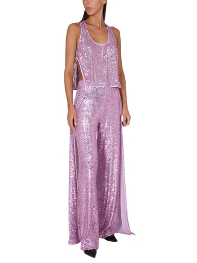 Shop Tom Ford Sequined Pants In Purple