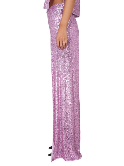 Shop Tom Ford Sequined Pants In Purple