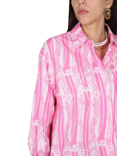 Shop Patou Shirt Dress In Pink
