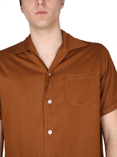 Shop Maison Margiela Shirt With Pocket In Orange