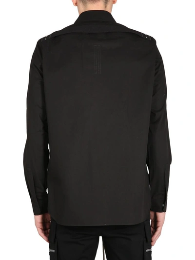 Shop Rick Owens Shirt With Pockets In Black