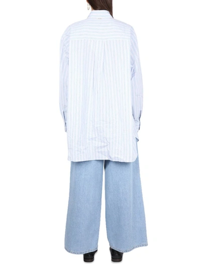 Our Legacy Pinstriped Cotton Shirt In White