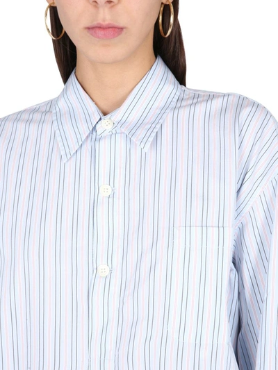 Our Legacy Pinstriped Cotton Shirt In White