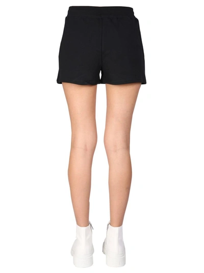 Shop Moschino Shorts With Logo In Black