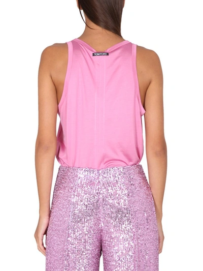 Shop Tom Ford Silk Top In Pink