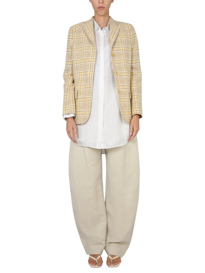 Aspesi Single-breasted Blazer In Neutral