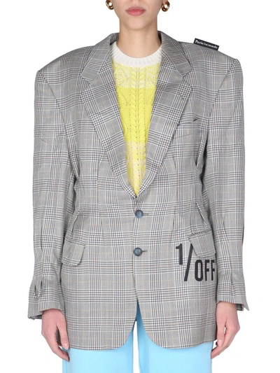 Shop 1/off Single-breasted Jacket In Grey