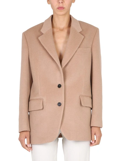 Shop Stella Mccartney Single-breasted Jacket In Beige
