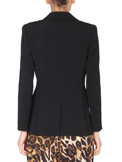 Shop Boutique Moschino Single-breasted Jacket In Black