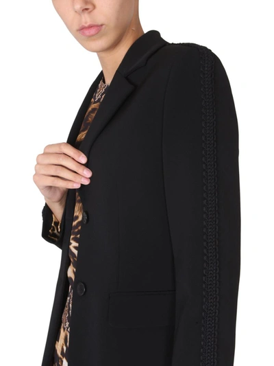 Shop Boutique Moschino Single-breasted Jacket In Black