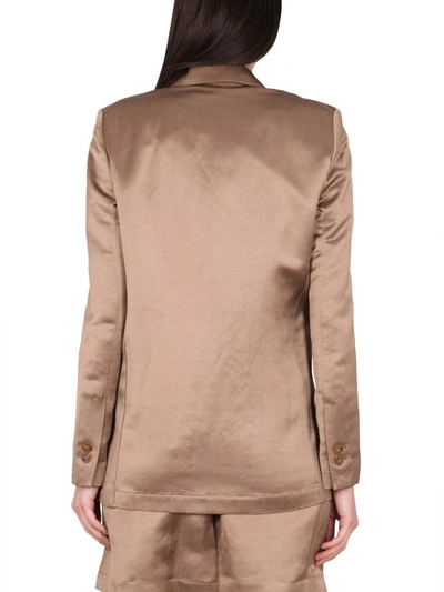 Shop Alysi Single-breasted Jacket In Brown